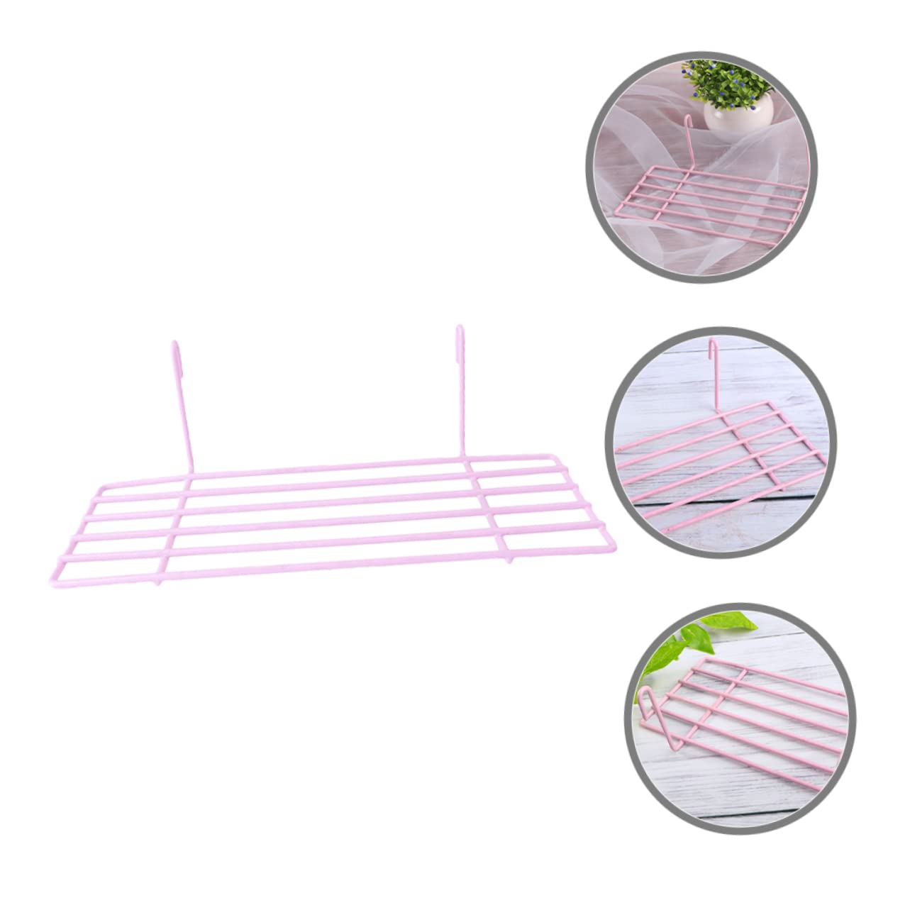 ifundom Bird Stand for Parrots Wear Resistant Decorative Platform Easy to Install Iron Grid Photo Wall Bracket for Bird Cage for Parakeets and Cockatiels