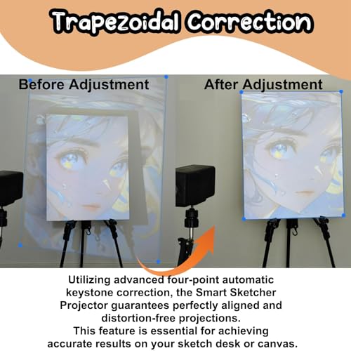 Proyector de dibujo con soporte de calco óptico para tabletas 5
