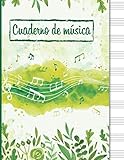 Cuaderno de música: Cuaderno de pentagramas, papel pautado de pentagramas - 120 páginas con pentagramas - 12 pentagramas por pagina (Cuadernos de música)