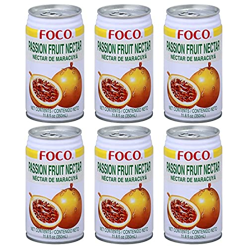 Foc Néctar de maracuyá de maracuya (paquete de 6, total de 70.8 fl.oz)