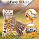 Katzengeschirr mit Leine Ausbruchsicher,Breathable Katzenleine mit Reflektierenden Streifen, Cat Harness, Weichem Innenfutter und Atmungsaktivem Mesh,Orange (XXS)