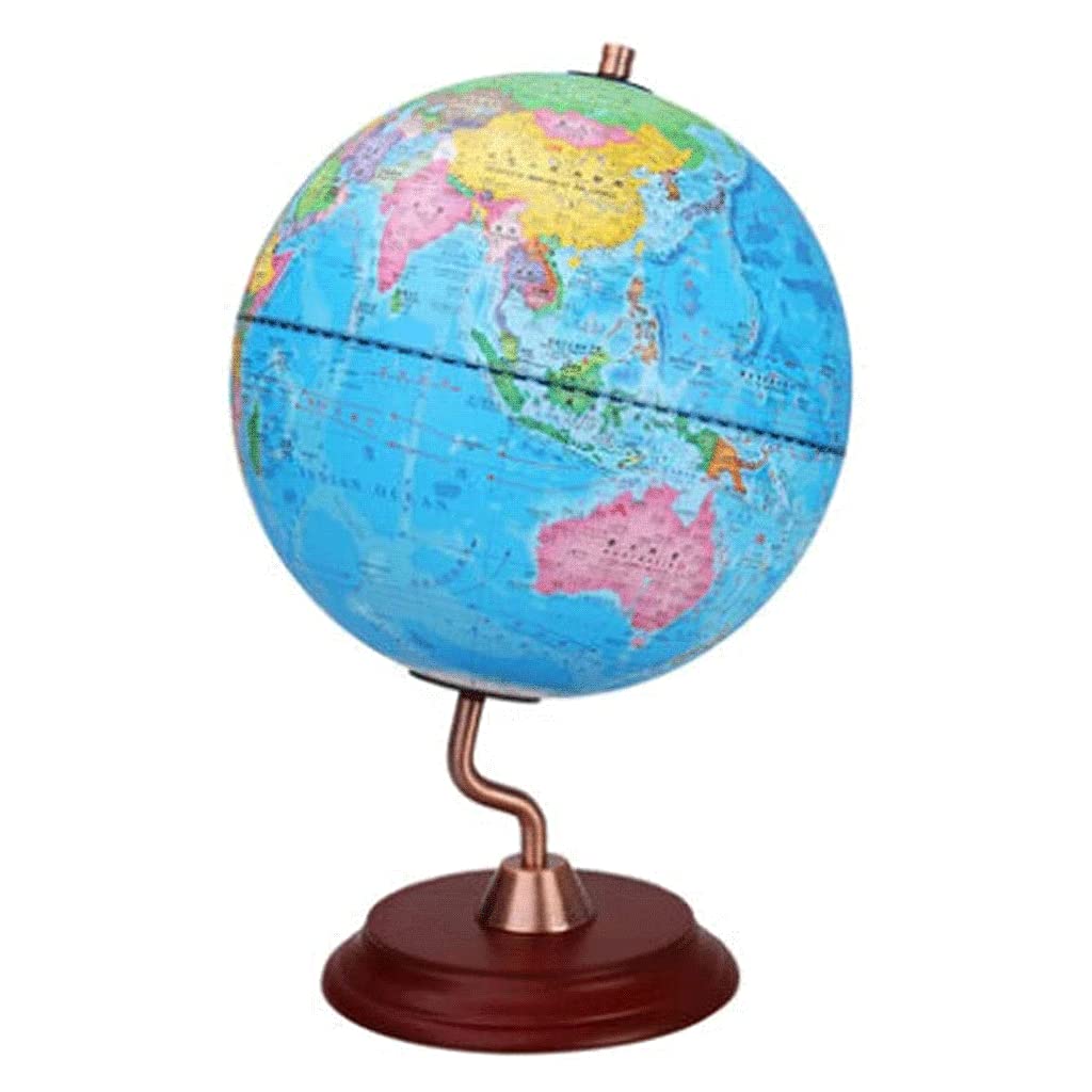 globus Elegantes Holz Basic S-förmiges Design Welt Geophysik Geografische Umgebung Kinder Erwachsene Büro Dekoration Erde Praktisches Lehrbuch