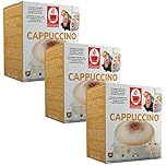 Bonini Coffee Pods, Dolce Gusto Compatible Coffee Pods/Capsules. 3 Pack Cappuccino Blend Coffee Pods, Each Pack 16 Pods (Total 48 pods)