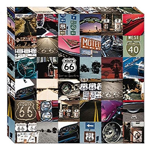 Route 66 Tableau en édition relief pour décoration murale industrielle