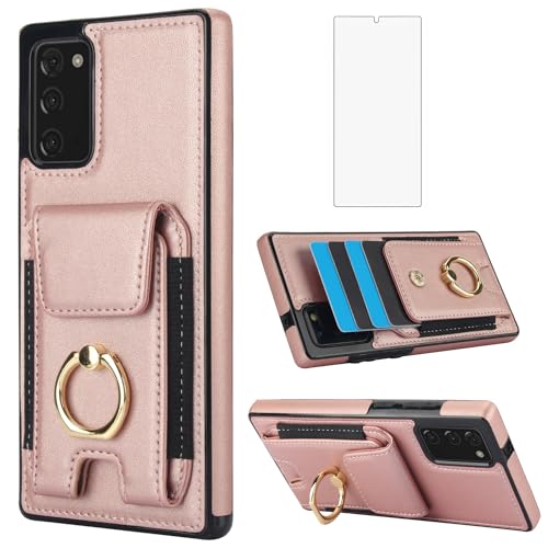 Coque Note 20 5G antichoc avec anneau support et verre trempé pour écran