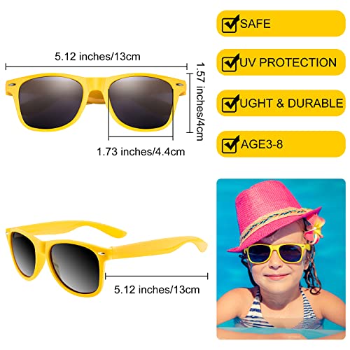 MIAHART Kids Sunglasses Neon Colors Party Favors for Boys and Girls Summer Beach Pool Birthday Graduation Party Gifts3