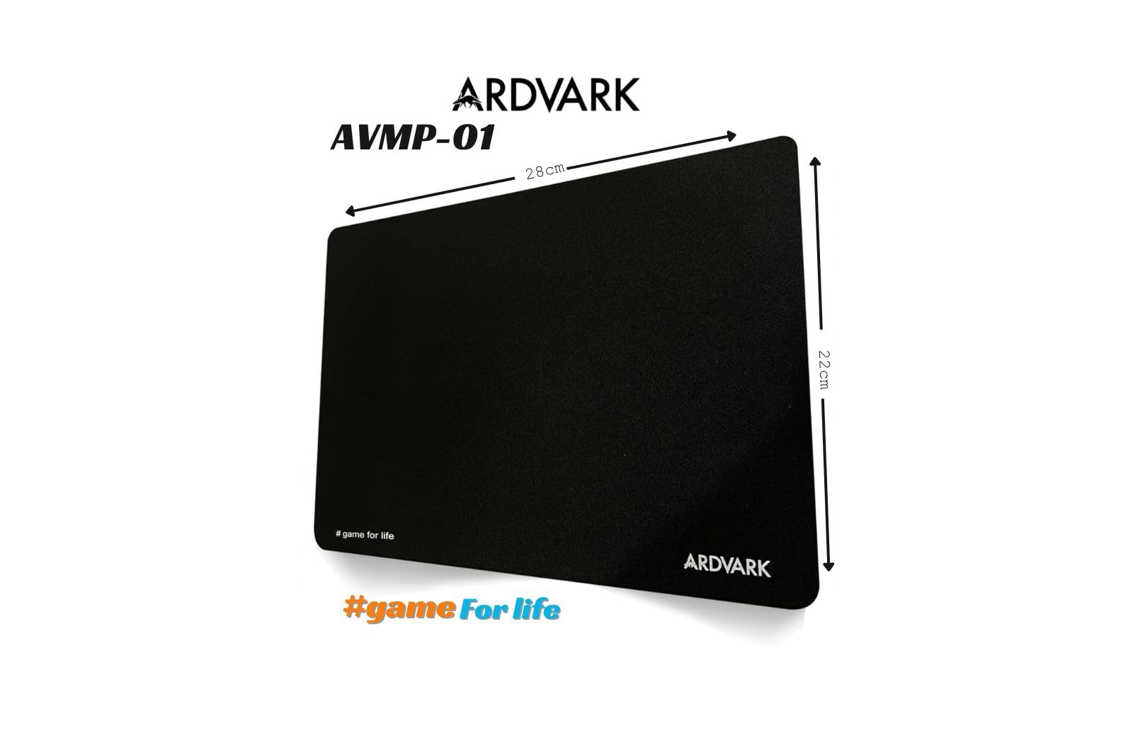 ARDVARK AVMP-01 Cloth Gaming Mouse Pad, Optimized for Gaming Sensors, Moderate Surface Friction, Non-Slip Mouse Mat - Black (B0CJFR7NX5) Amazon Price History, Amazon Price Tracker