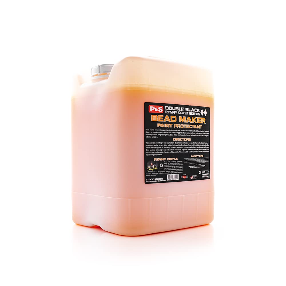 P & S PROFESSIONAL DETAIL PRODUCTS Bead Maker - Paint Protectant & Sealant, Easy Spray & Wipe Application, Long Lasting Gloss Enhancement, Hydrophobic Finish (5 Gallon)