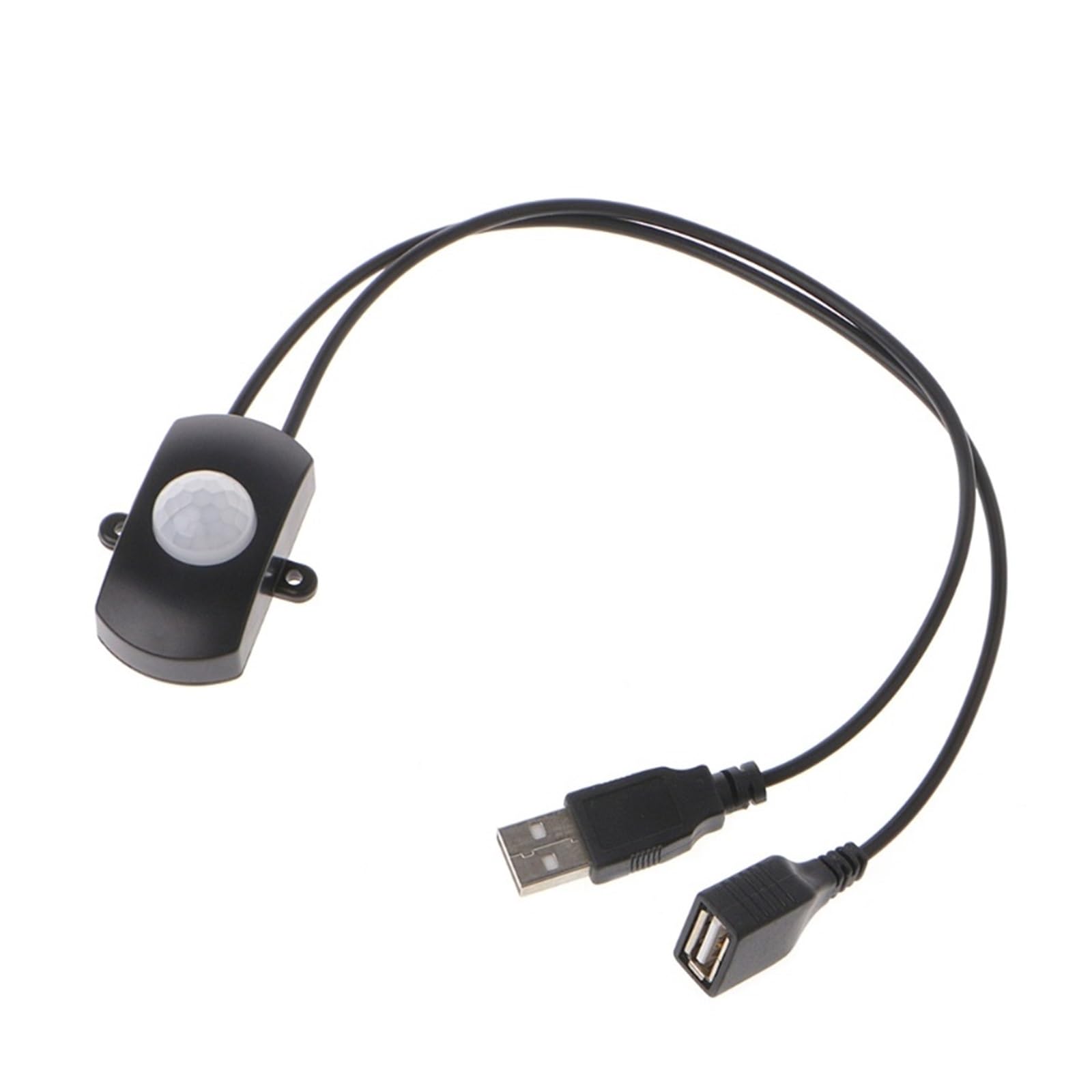 DC5V-24V 12V PIR Human Body Infrared Motion Sensor Detector Control LED Light bar photosensitive Switch Connector(Tdl-2023usb Black)