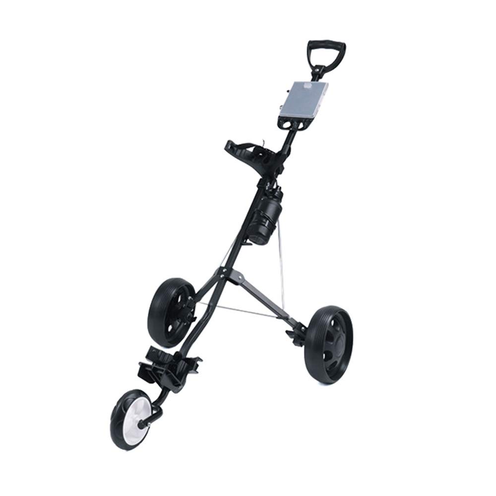 Carrello da Golf A 3 Ruote Carrello da Golf Carrello da Golf Pieghevole Leggero, con Supporto per Segnapunti, Un Secondo per Aprire E Chiudere