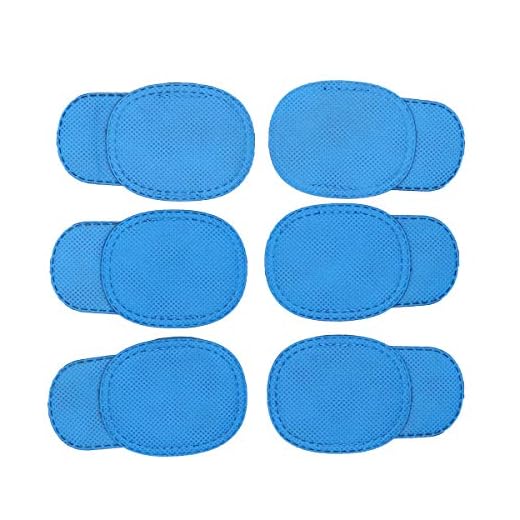 SUPVOX Ambliopía corregida parche en el ojo gafas niños parches de ojo perezoso recuperación parche en el ojo máscara niños 12 piezas (azul)