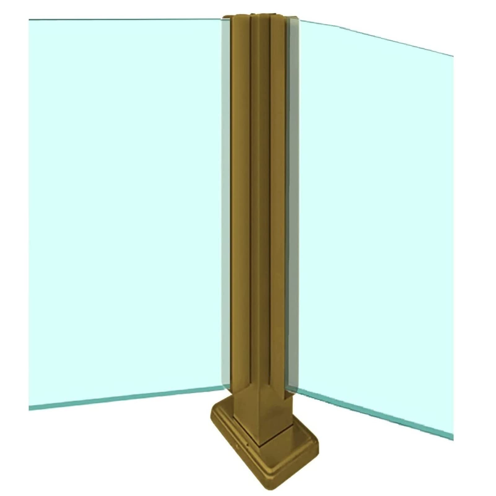 Poteau de balustrade en verre pour sécuriser votre balcon et aménager une terrasse moderne