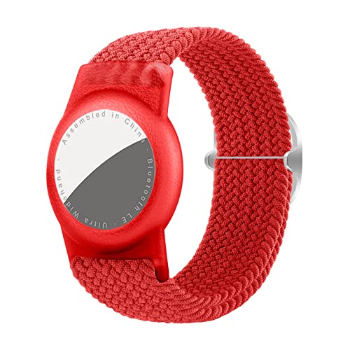 Dingfeiyu Nylon Kids Wristband for Airtag Anti-Lost, Anti-Scratch Bracelet Kids, Airtag Tracking Watch Wrist Strap Child
