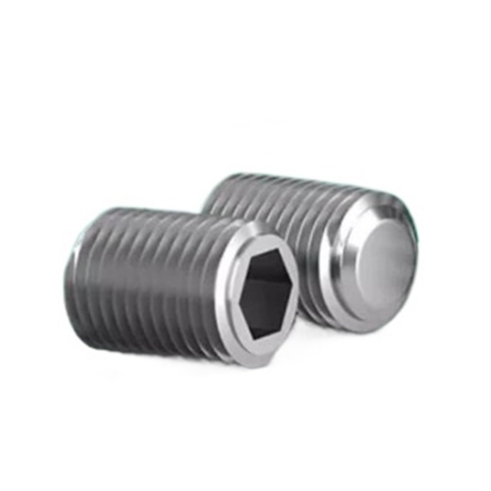 10-20 Sztuk DIN913 304 Gwint Ze Stali Nierdzewnej Wkręty Dociskowe Płaski Punkt Zestaw Gniazd Sześciokątnych Bezgłowy M8-M12 Fine(30mm,(10pcs) M10x1.0mm)