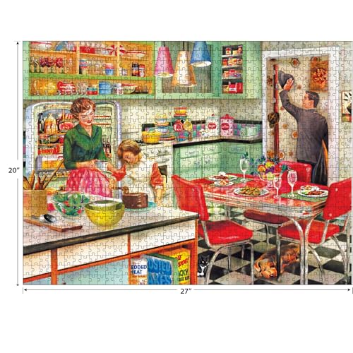 RoseArt Back to The Past Baking with Mom 1000 Piece Jigsaw Puzzle - image 6