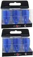 Vista 1 de LSTYLE Dart Flights: L8 PRO Bullet - Paquete de dos - para dardos de punta suave y punta de acero - Azul