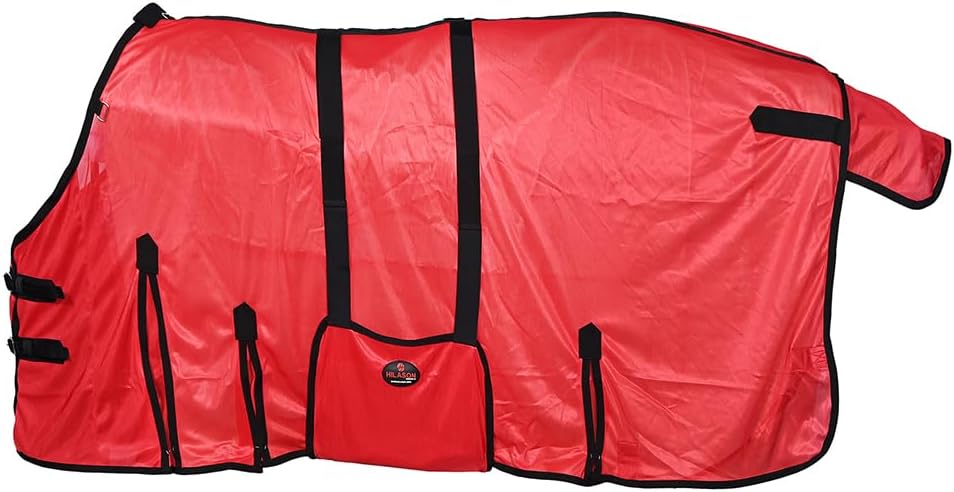 HILASON Horse Fly Sheet - Summer Spring UV Protection Mesh Bug Mosquito FlySheet for Horses | Fly-Sheet