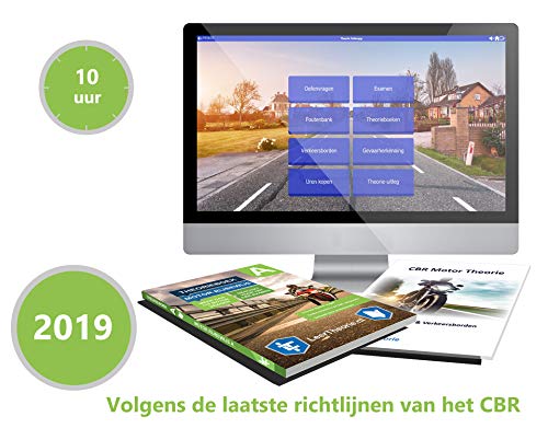 Theorieboek Motor 2019 met 10 uur online Examentraining en Samenvatting Cover