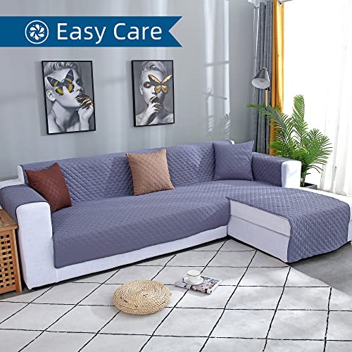 Jiabolang Couch Slipcover L Shape Sofa Cover Sectional Couch Chaise Lounge Cover Reversible Sofa Cover Furniture Protector Cover For Home Décor L-Shaped Sofa Slipcovers Couch Covers With Foam Sticks #TOP7