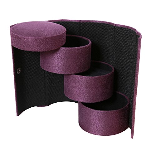 beetest-eu-portable viajes multifuncional 3-Tier duro redondo joyas pulsera anillo collar pendientes pantalla soporte para rollo de papel de almacenamiento organizadores cajas estuche de viaje