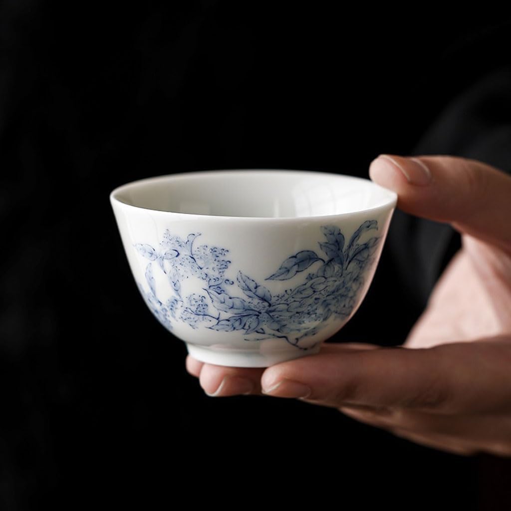 GSOUL Kungfu Tea cup Office Hospitality Cups White Porcelain Personal Bowls Chinese Tea Kitchen Exquisite Handmade Small Small Tea Cups