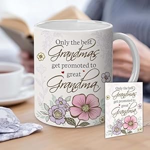 Grandma Gifts - Promoted to Great Grandma - Only The Best Grandmas Get Promoted - Birthday Gifts From Granddaughter Grandson Grandma Gifts Promoted to Great Grandma Only The Best Grandmas Get Promoted Birthday Gifts From Granddaughter Grandson