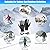 Heated Gloves for Men Women, Rechargeable Electric Hand Warmers Winter Full Finger Gloves with Touchscreen for Skiing Cycling Golf Hiking Outdoor Sports (Black, XL)