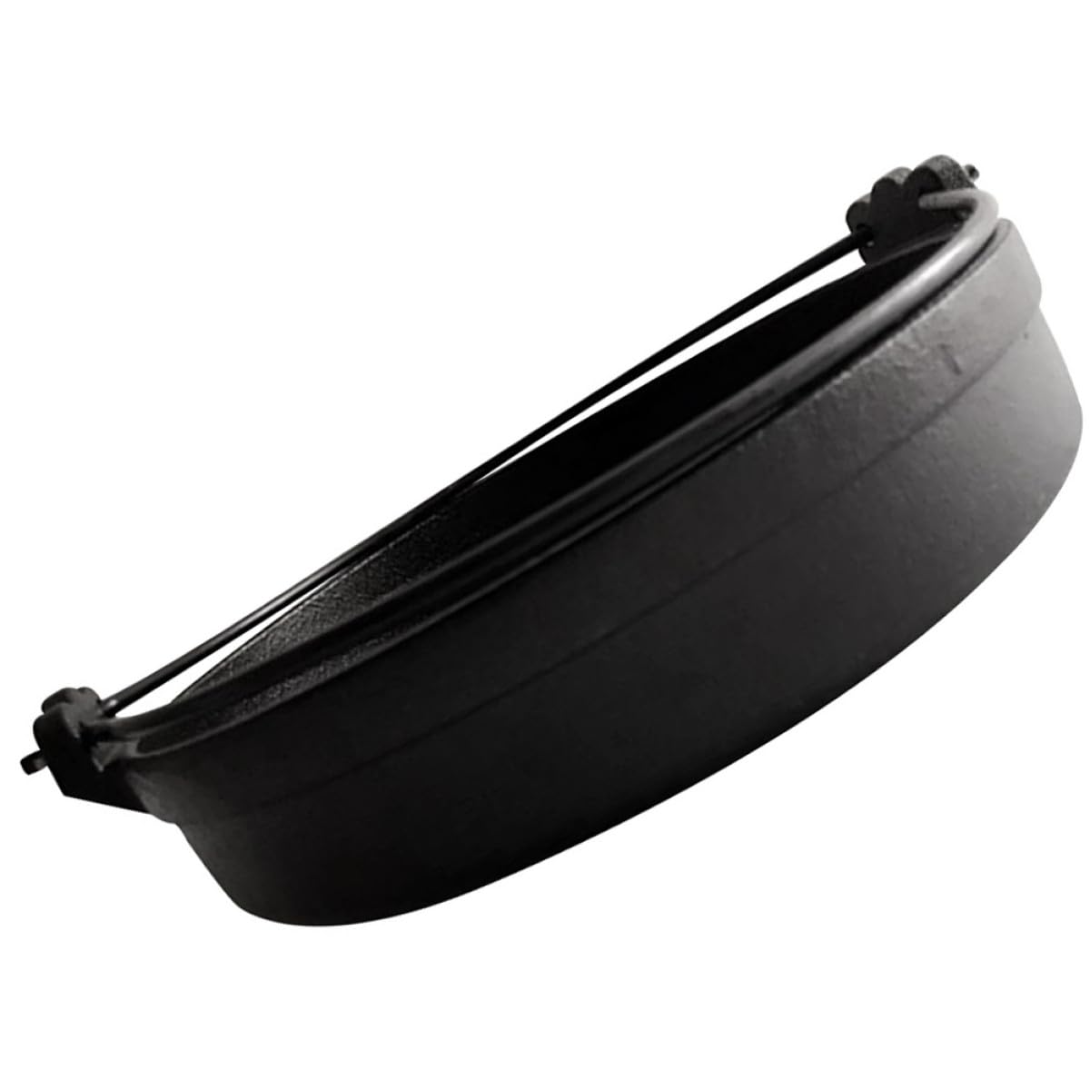 Casserole sukiyaki poêle ronde anti-dérapante en fer noir pour cuisine japonaise