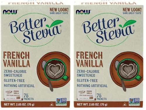 Stevia French Vanilla NOW Foods le sachet idéal pour votre pause café