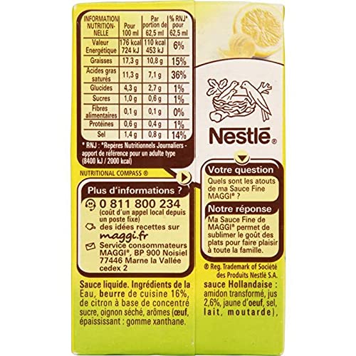 NESTLE MAGGI - Ma Sauce Fine Hollandaise 250 Ml - ( Lot De 4 )