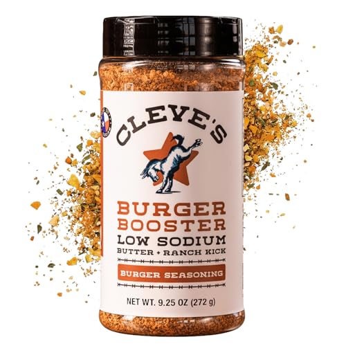 Cleve's Gourmet Burger Booster Butter Ranch Kick, Beef, Bison and Beyond Burger Seasoning for Grilling & Cooking, 9.25 oz