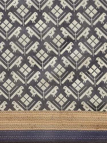 Image of Amazon Brand - Anarva Women's Kalamkari Saree With Blouse Piece
