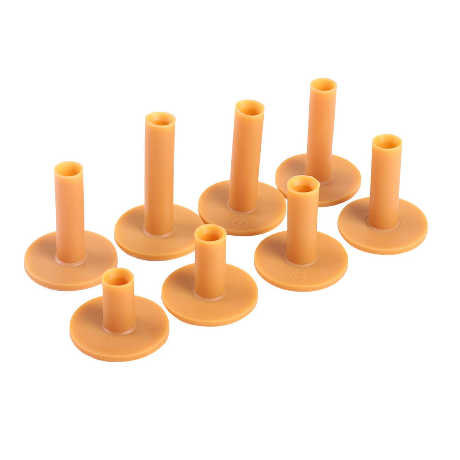 Yosoo Health Gear Goma Tees de Golf, Set de 8 Piezas Irrompibles, Diferentes Tamaños 35-80 mm, Base para Campo de Práctica de Conducción