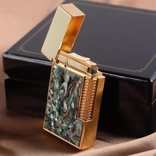 Encendedor de butano clásico de doble llama, carcasa cobre miniatura 3