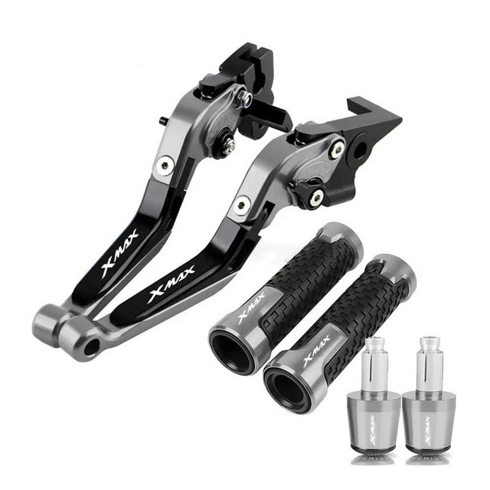 Xvasdgaer O For Ya&Maha Xmax 125/200/250/400 Brake Clutch Levers Handlebar Hand Grips Ends(O)