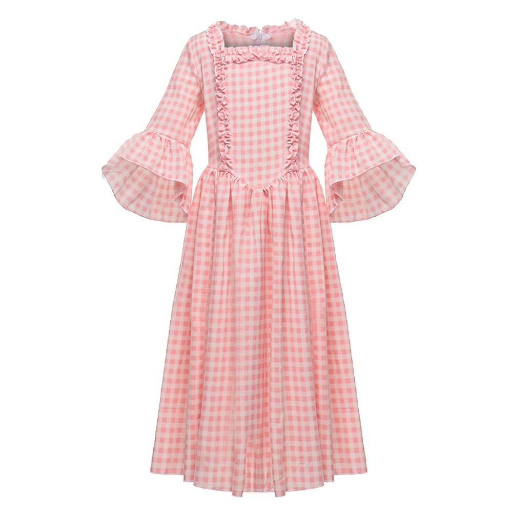 GRACEART Colonial Girls Dress Pioneer Costume Prairie Pilgrim Dress Kids