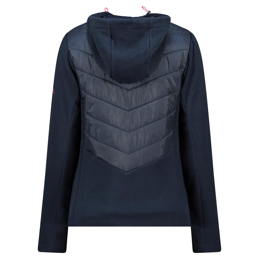 Geographical Norway Tulka Navy Db Lady 0124 (WZ6442F/GN-Navy) Damen-Outdoor-Fleecejacke in Marineblau mit Kapuze, Reißverschluss und Taschen, funktional und atmungsaktiv