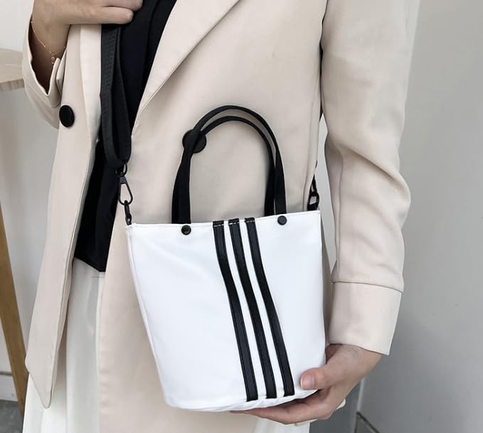 Oxford Fabric Bucket Handbag – Magnetic Closure Shoulder Bag, Spacious & Stylish for Daily Use4