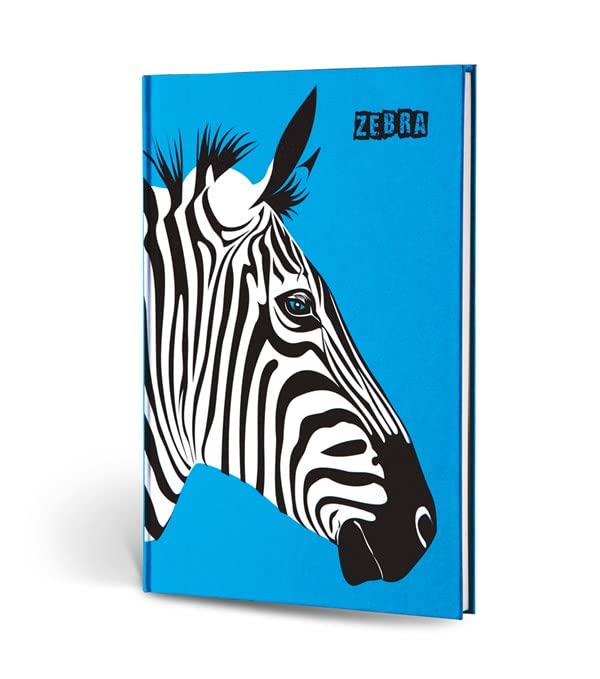 Le Color Hayvan Figürlü Dokulu Defter Çizgili Zebra