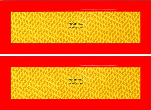 CORA 001890188 Reflektierende Warntafeln für zugelassene Anhänger, 2er-Set