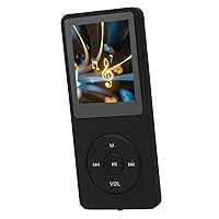 Vista 7 de Pssopp Reproductor de música MP3 MP4 portátil, material ABS ligero, almacenamiento expandible de 64 GB, ideal para deportes y viajes (negro)
