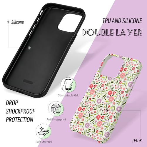 Compatible with iPhone 16 PRO MAX Case Cute Floral Print-Style-14 - image 2