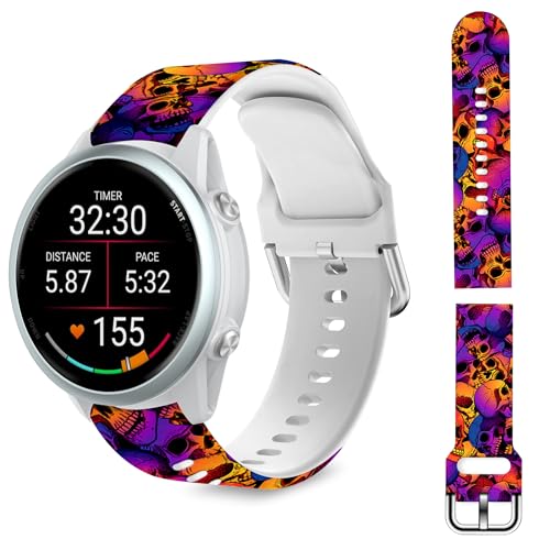 TopPerfekt 18mm oh Garmin Forerunner 265S/255S/Venu 3S/Vivoactive 4S/Vivomove 3SΉ NCbN[X\tgVRXgbvuXbg jp X}[gEHb`p (C
