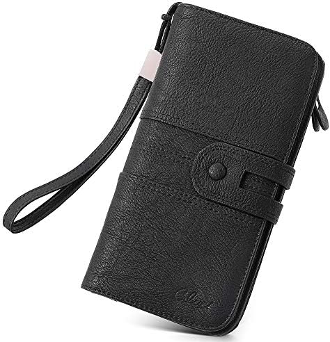 CLUCI Wallet for Women Wallet Large Leather Designer Zip Around Card Holder Organizer Ladies Purses Travel Clutch Wristlet