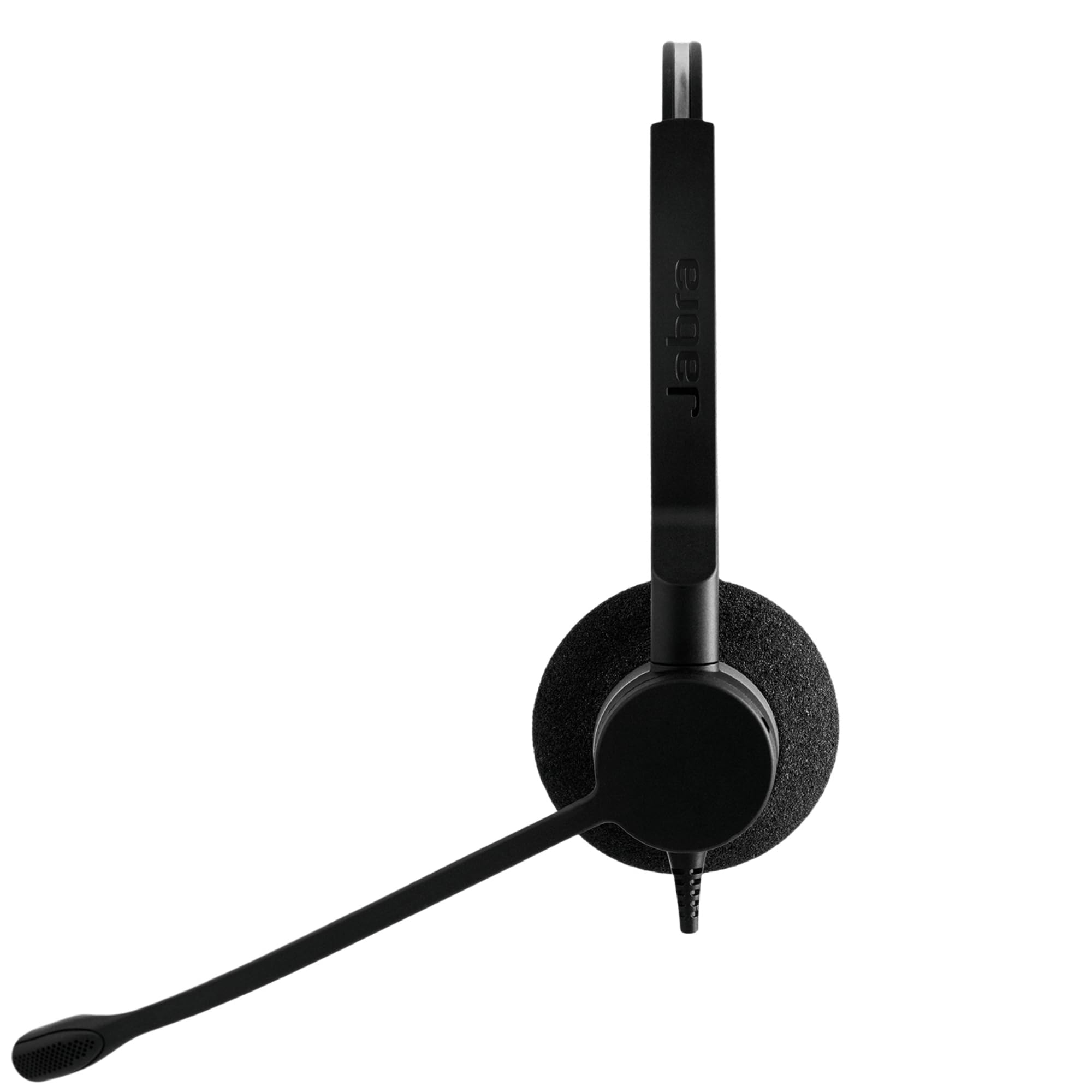 Jabra Biz 2300 USB-C MS On-Ear stereo zestaw słuchawkowy – Skype dla firm z redukcją szumów i przewodowe słuchawki z jednostką sterującą połączeniami, do telefonów komórkowych i telefonów stacjonarnych