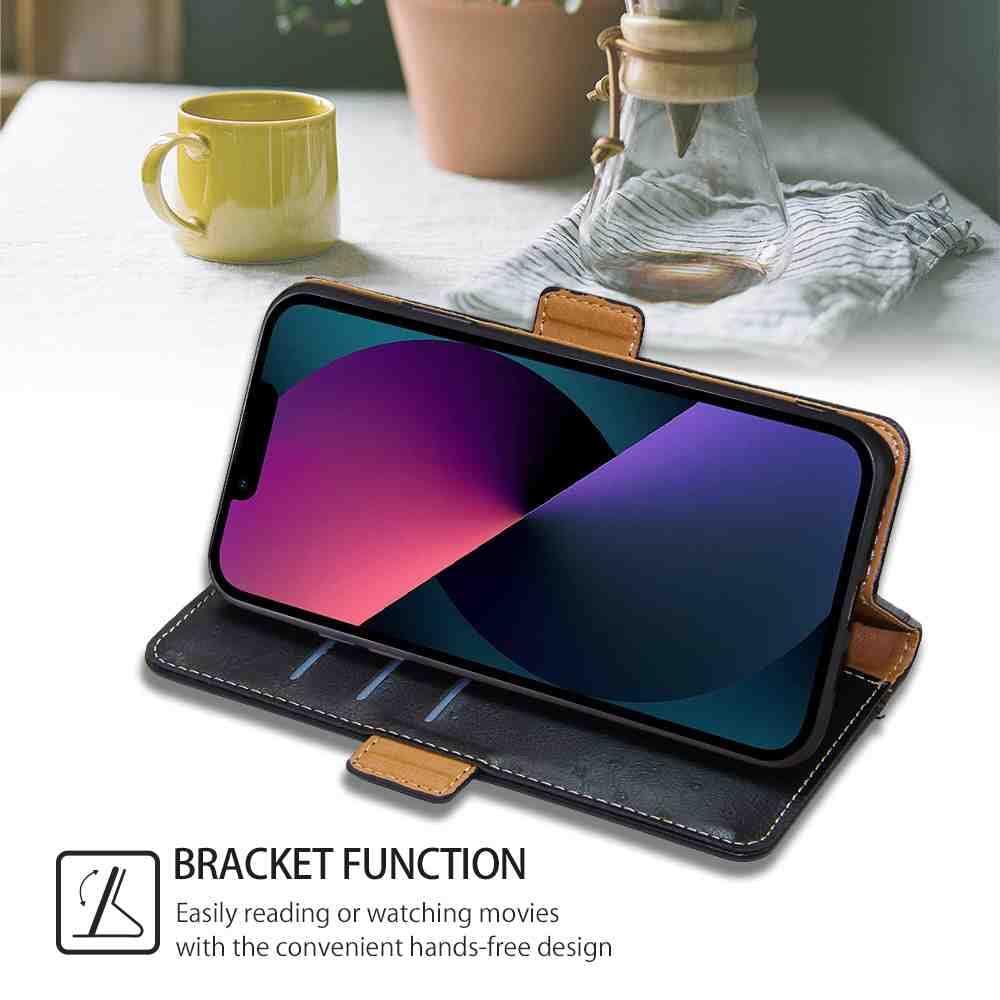 Manna Custodia In Vera Pelle Nappa Per Sony Xperia Z5 – Sottile Con Supporto EasyStand E Slot Per Carte