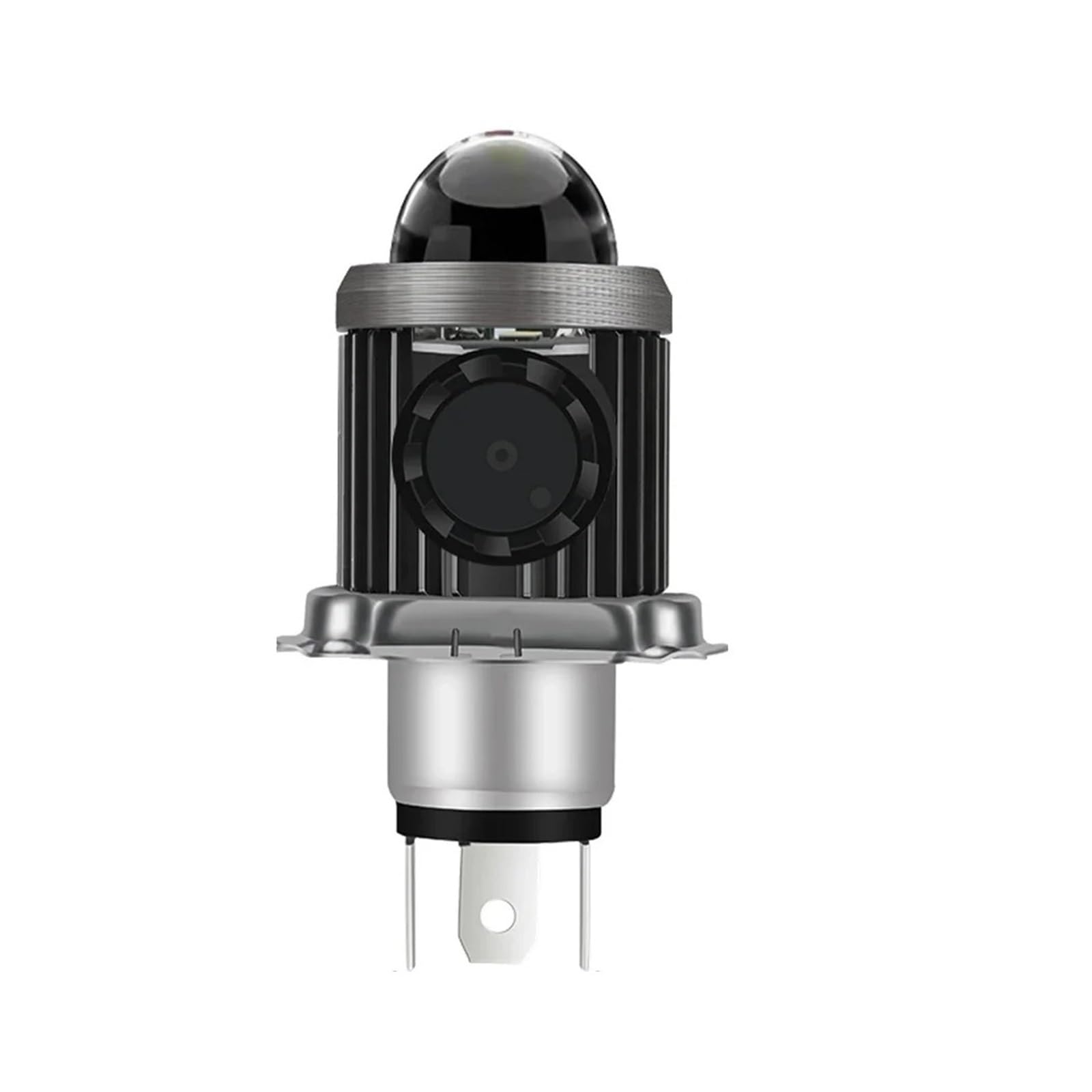 Ampoule Phare LED Pour Motos H4 BA20D Avec Refroidissement Amusant Faisceau Haut Bas Avant Pour Scooter Moto Avec Spot Lumineux Moto Feux(H4-White Yellow)
