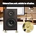 Tihebeyan Universal Copper Speaker Spikes Pads, 8 Pcs Shock Isolation Stand Feet Cone Mats Floor Disc (Gold)