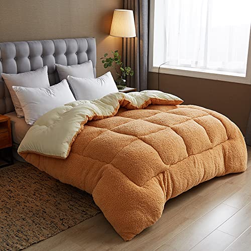 Edredón cálido de invierno gris 220x240 cm de 5 kg para cama individual grande 3