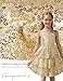 GRACE KARIN Teen Dress Size 14 Girls Gold Dance Party Birthday Dresses Fancy Wedding Flower Fashion Skater Special Occasion Clothes